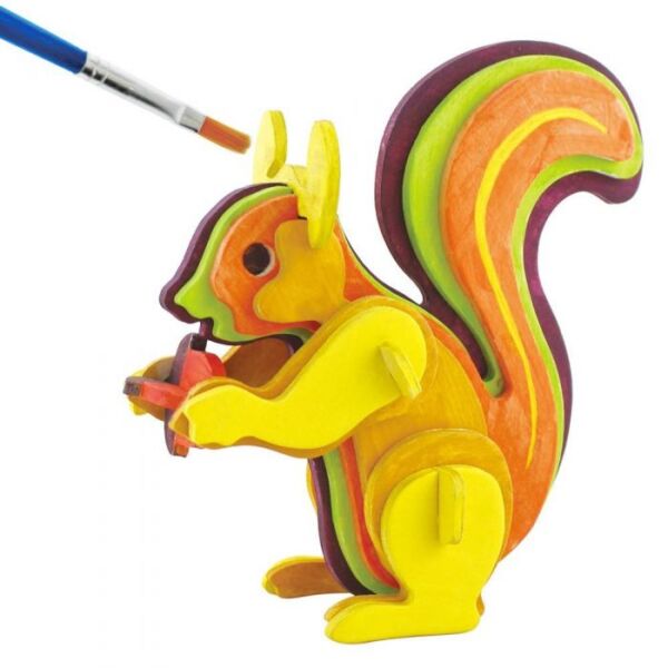 GT68022 3D Puzzle Paint Squirrel