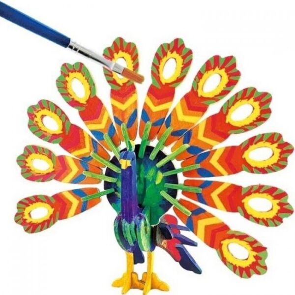 GT68024 3D Puzzle Paint Peacock