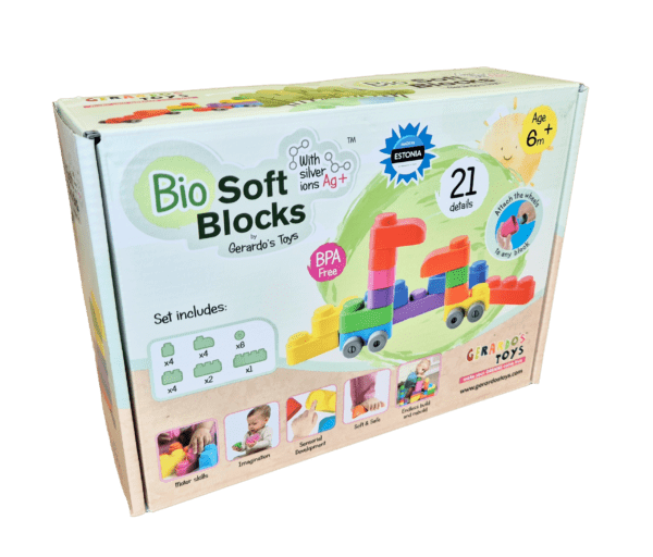 GT3101 Soft blocks set with wheels 21 pcs