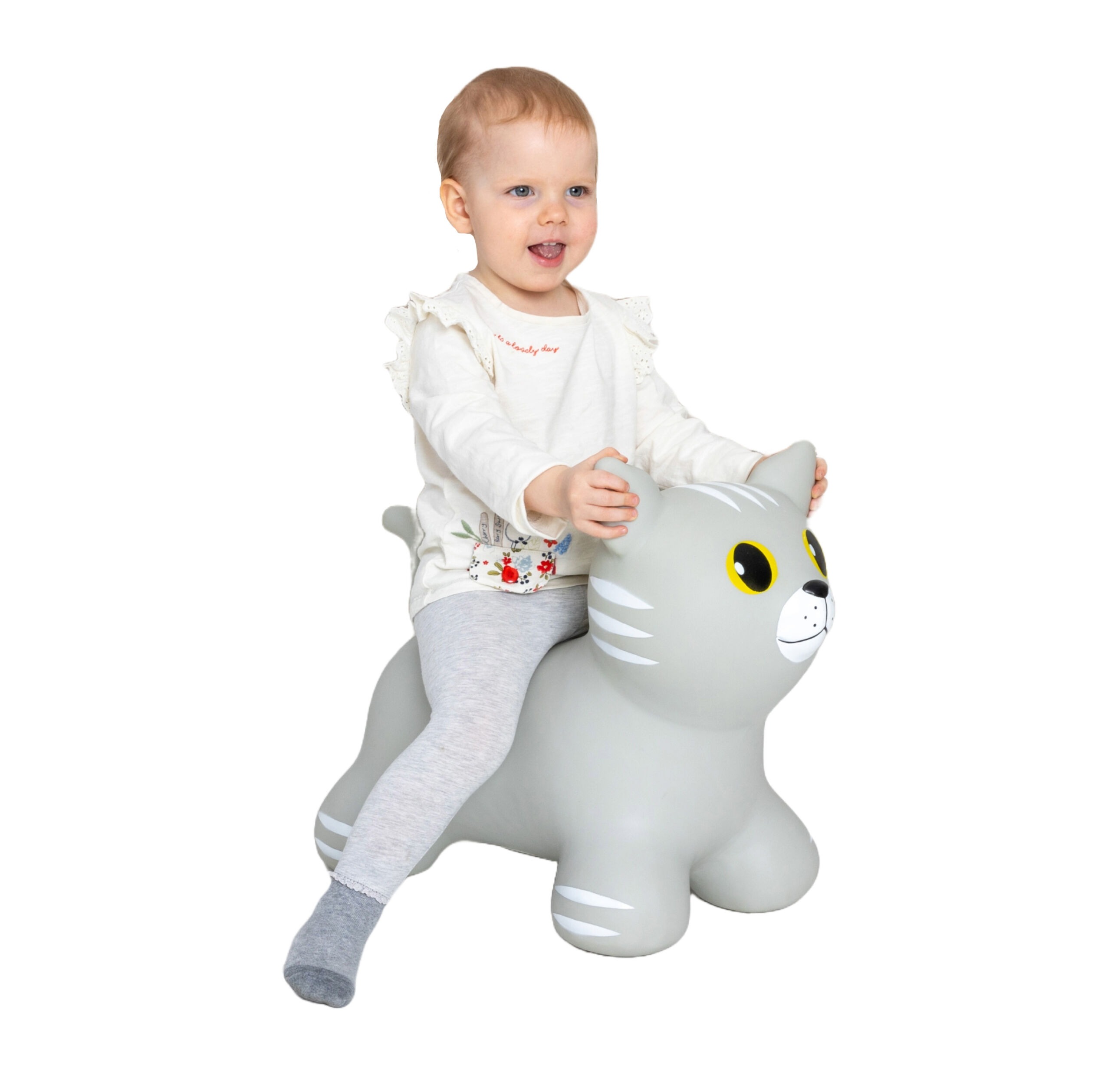 GT69423 My First JUMPY - grey Cat | Gerardo's Toys