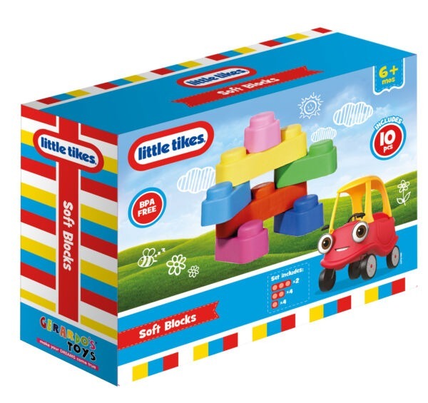 GT8003 Little Tikes soft blocks set 10 pcs