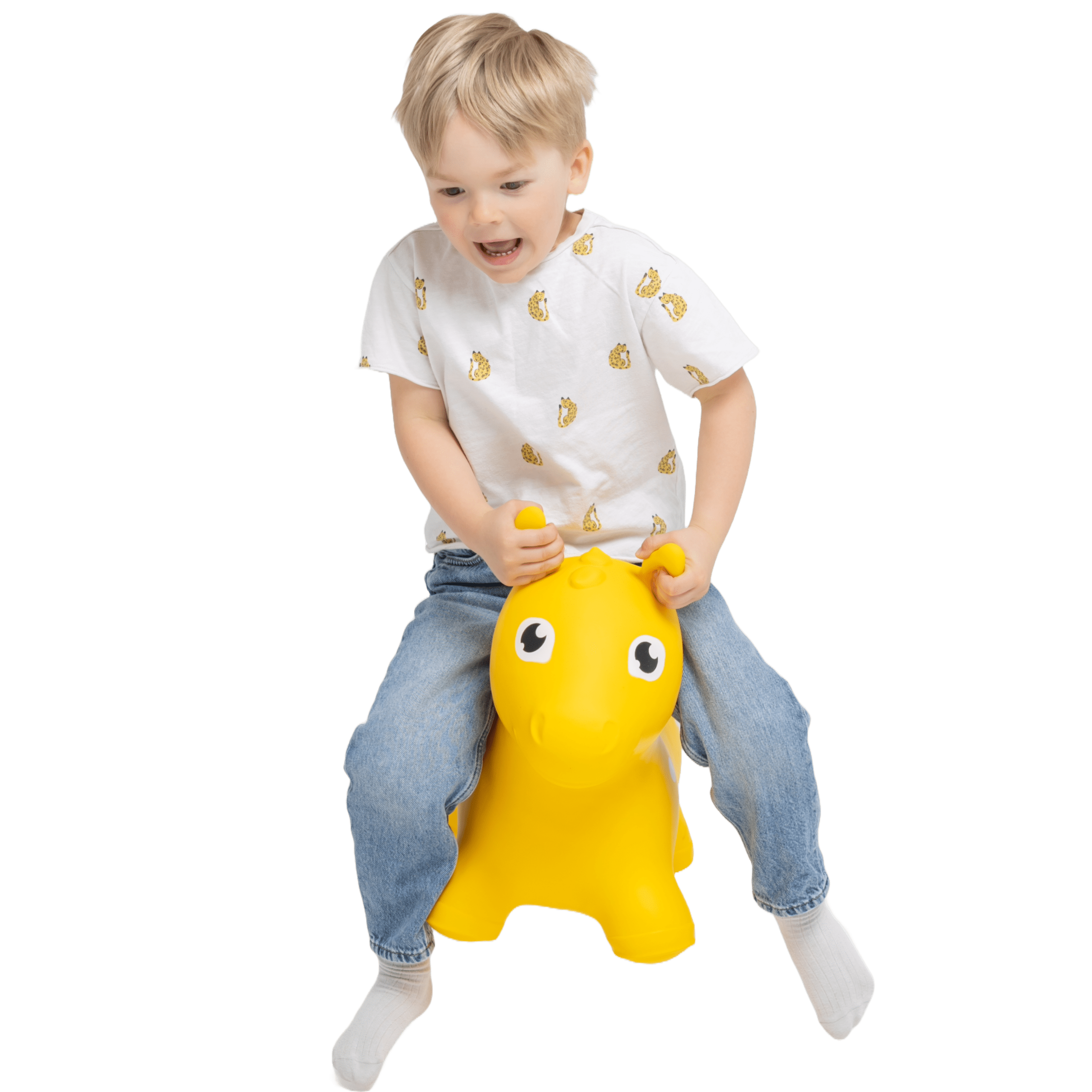 GT69468 My First JUMPY - yellow Horse | Gerardo's Toys